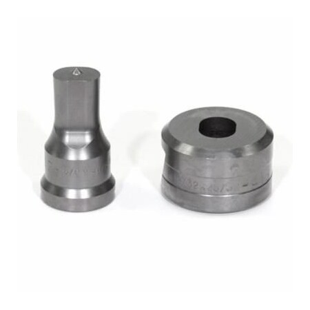 Edwards Punch And Die Set, Oblong, 916 X 34 In Punch, 1932 X 2532 In Die Sizes Included, 2 Piece, For PDOB9/16X3/4
